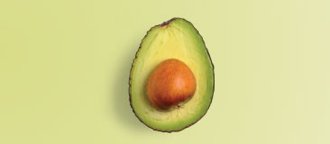 Half a medium avocado has three teaspoons of oil