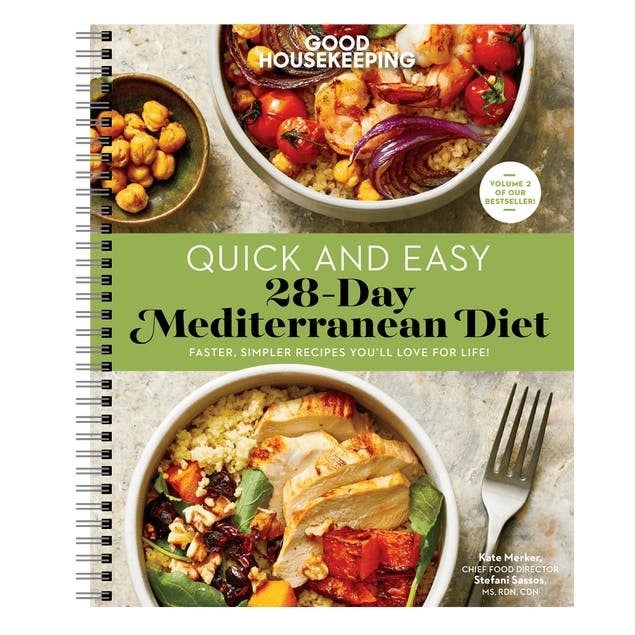 <p><a href="https://shop.goodhousekeeping.com/good-housekeeping-s-quick-and-easy-28-day-mediterranean-diet.html" rel="nofollow noopener" target="_blank" data-ylk="slk:Shop Now;elm:context_link;itc:0" class="link ">Shop Now</a></p><p>Want More Mediterranean Diet Recipes?</p><p>goodhousekeeping.com</p><p>$26.95</p>