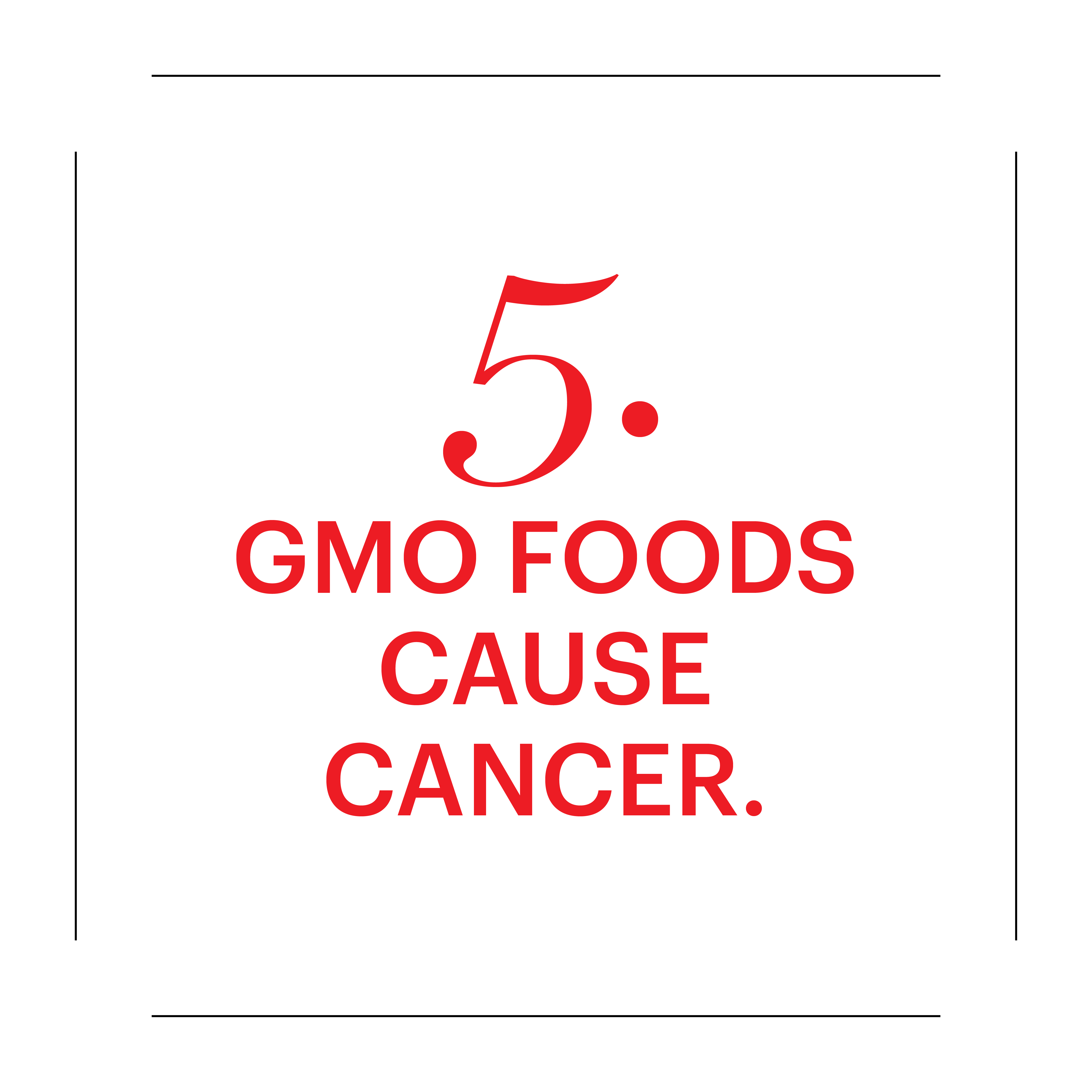 5 gmo foods cause cancer