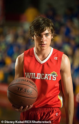 Efron has bulked up significantly since he shot to fame in High School Musical (here), getting in top shape for 2017's Baywatch in particular