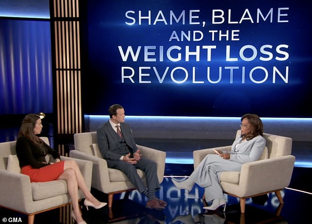 Oprah - who has credited her dramatic transformation to the drug - said: 'The number one thing I hope people come away with is knowing that [obesity] is a disease, and it's in the brain'