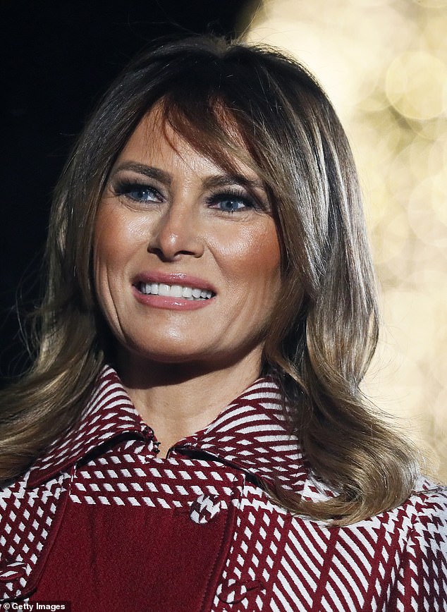 Gentle tweaks? Melania at the 97th Annual National Christmas Tree Lighting Ceremony in President's Park in December 2019