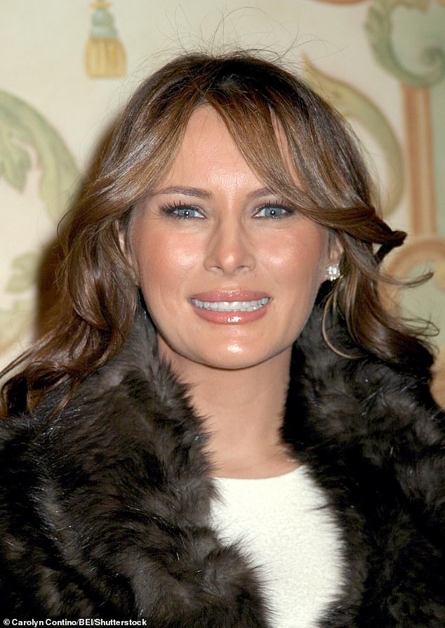 At the Police Athletic League Women of the Year lunch in 2006, Melania, a newlywed, had toned down the blonde in her hair