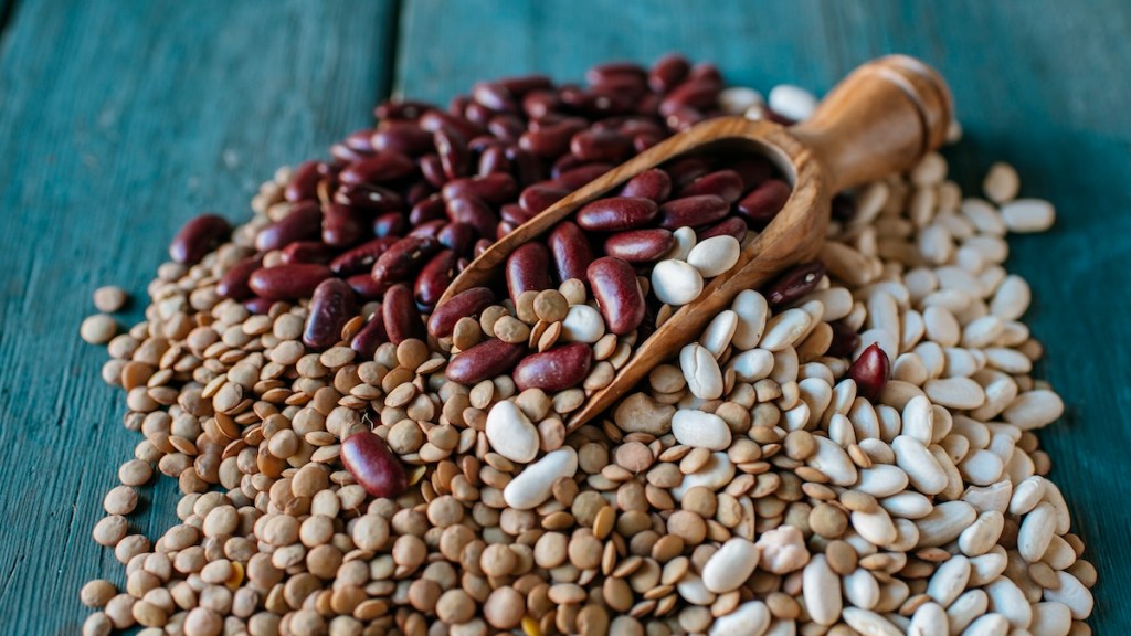 multicolored beans on table