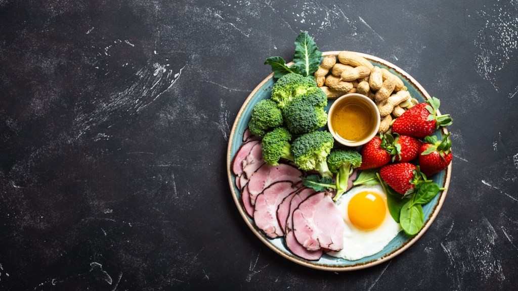 fruits and veggies on plate