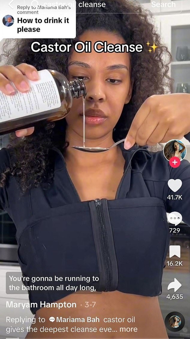 Castor oil, which was once used by fascists in Italy as punishment because of its quick-acting laxative effect, is now a weight-loss trend on TikTok